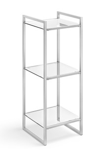 ZACK - PONIO - Bloc étagère en inox à 3 niveaux