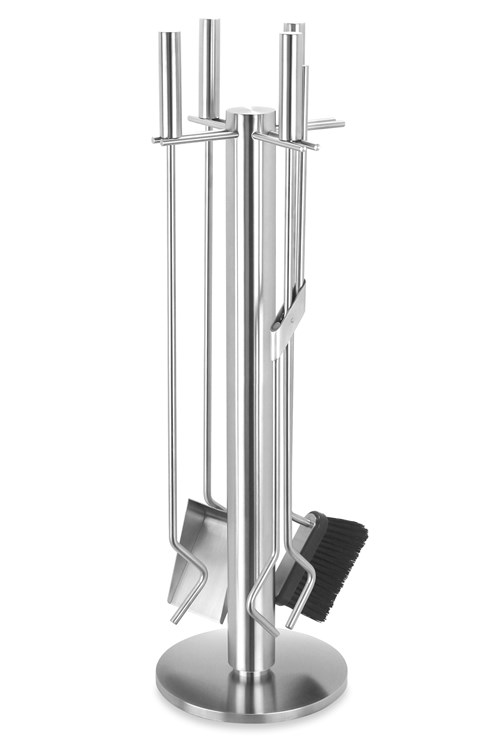 ZACK - ALON - Set de 4 accessoires en inox pour le feu
