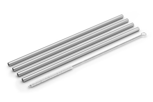 ZACK - PICARA - Set de 4 pailles en inox