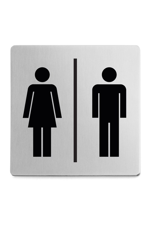 ZACK - INDICI - Pictogramme en inox "Homme-Femme"
