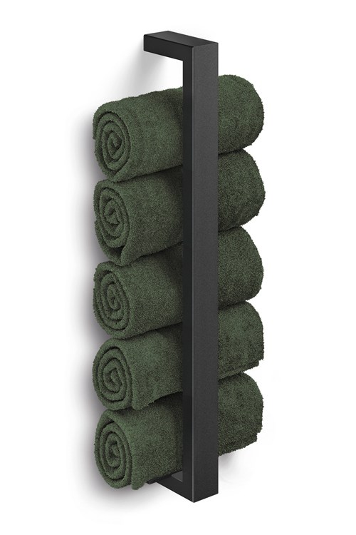 ZACK - LINEA - Support mural en inox pour serviettes de réserve