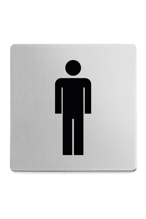 ZACK - INDICI - Pictogramme en inox "Homme"