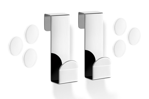 ZACK - MITOR - Set de 2 crochets en inox pour paroi de douche