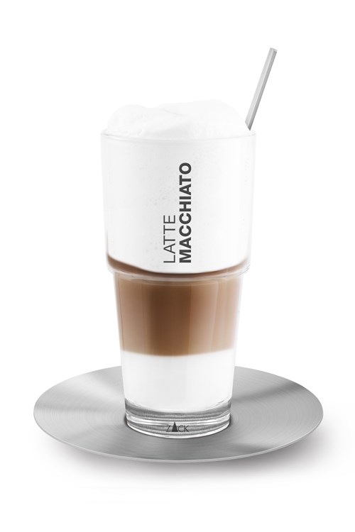 ZACK - CETO - Ensemble en inox Latte Macchiato 3 pieces