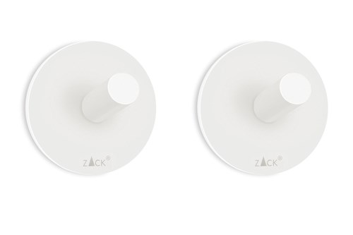 ZACK - PECO - Set de 2 porte-serviette ronds en inox